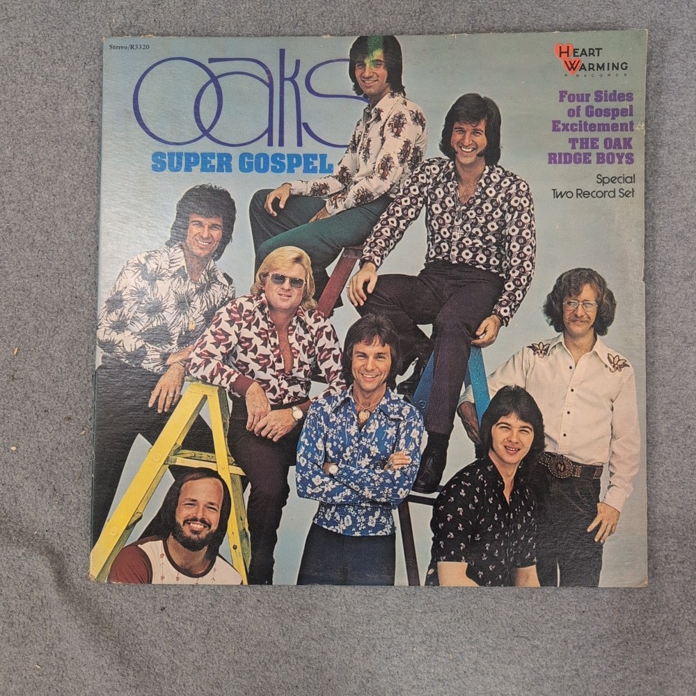 The Oak Ridge Boys Super Gospel 2 LP Vinyl Set Heart Warming Records R3320 - Picture 1 of 3